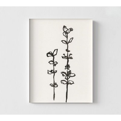 Reproduction délicate de feuilles en noir et blanc, impression de croquis de feuilles, impression de nature noir et blanc, impression de plantes de chambre minimaliste