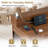 Dark Walnut Farmhouse Combo Desk – 55” Multi-Storage Workstation For Home Office & Study-970856075