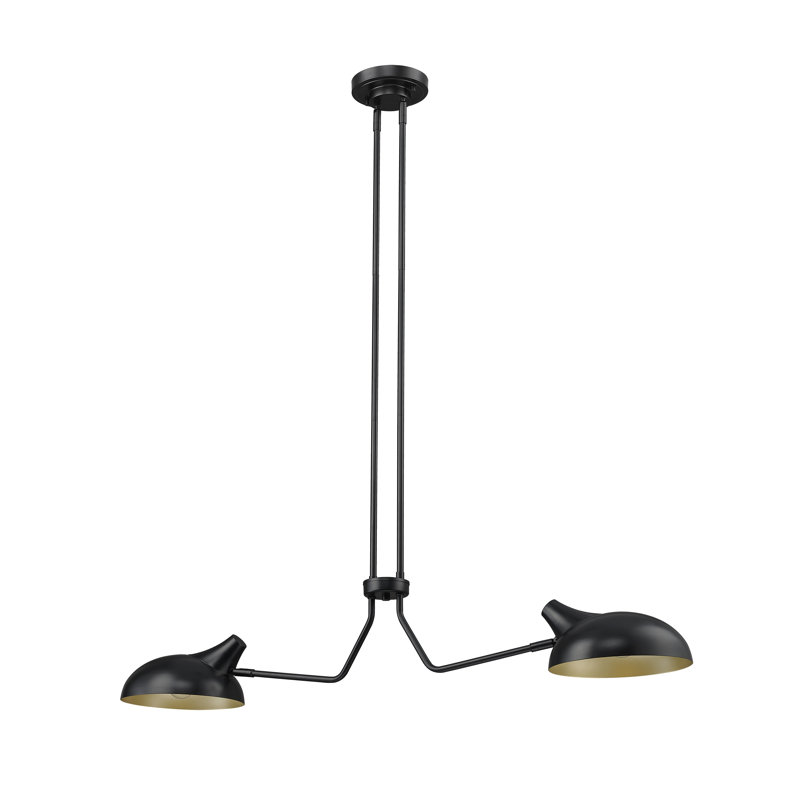 2 - Light Dimmable Geometric Chandelier