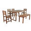 Ensemble de table et chaises d'extérieur en bois d'acacia de haute qualité, convenant au patio, au balcon et à la cour-77318286