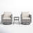 Baukje Wood 2 - Person Patio Conversation Sets with Cushions-2081095092