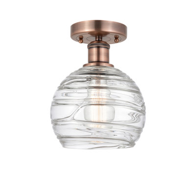 Glass Semi Flush Mount