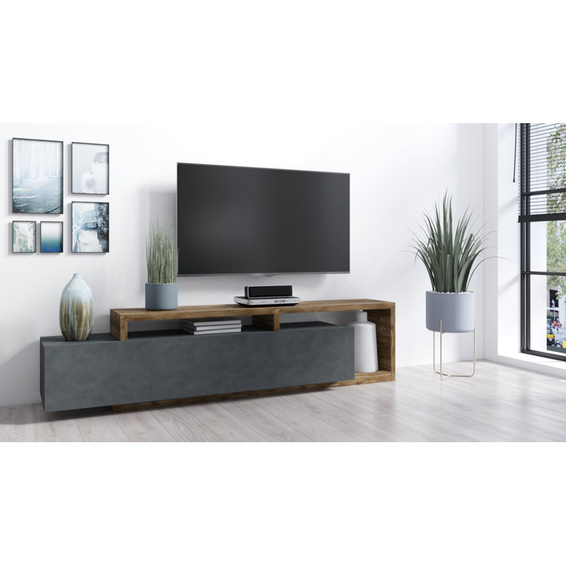 Aires Unfinished TV Stand for TVs up to 55", Appenzeller Spruce/Matera