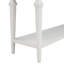 Console de style rétro classique avec trois tiroirs supérieurs et une tablette inférieure de style ouvert, facile à assembler-313229567