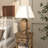Ilana Ceramic Distressed Antique Style Textured Pot Vase Light Brown Table Lamp-1020625209