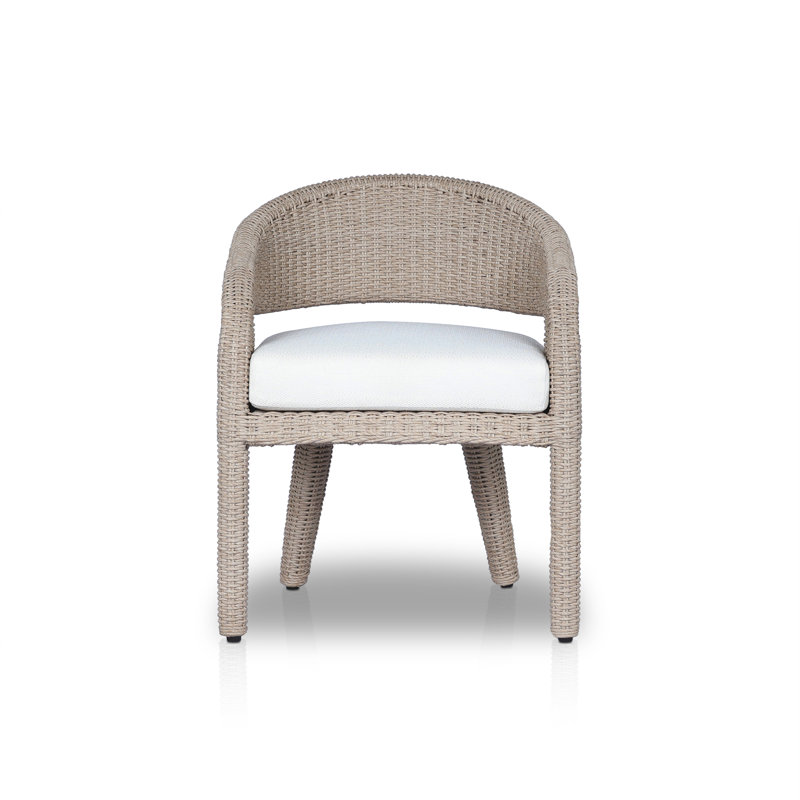 Maxille Outdoor Dining Armchair, Light Brown