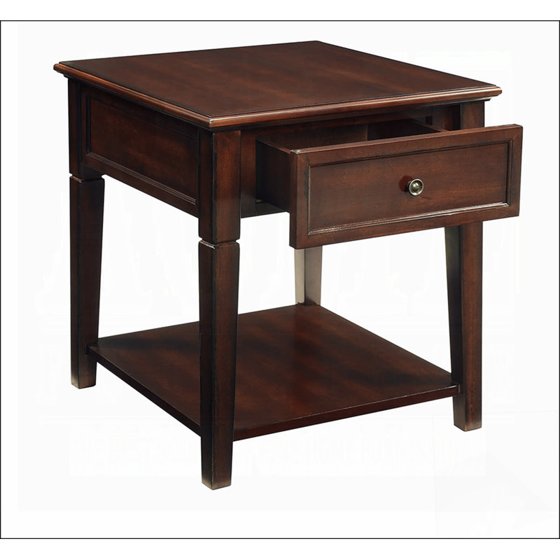 Malachi Walnut Finish End Table Modern End Table Solutions,Compact End Table Collection