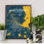 Amsterdam City Map - No Frame Print-2076602319