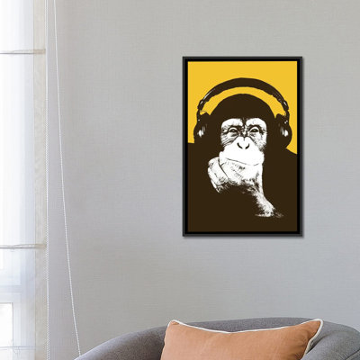 «Headophone Monkey», impression sur toile