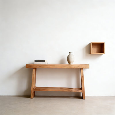 Retro Multifunctional Solid Wood Console Table