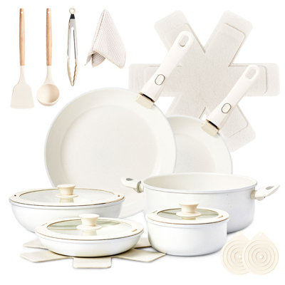 19 - Piece Non-Stick Aluminum Cookware Set