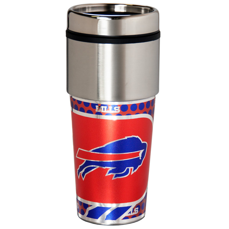 Verre à boisson en acier inoxydable 16 oz en acier inoxydable voyage NFL, Bills de Buffalo