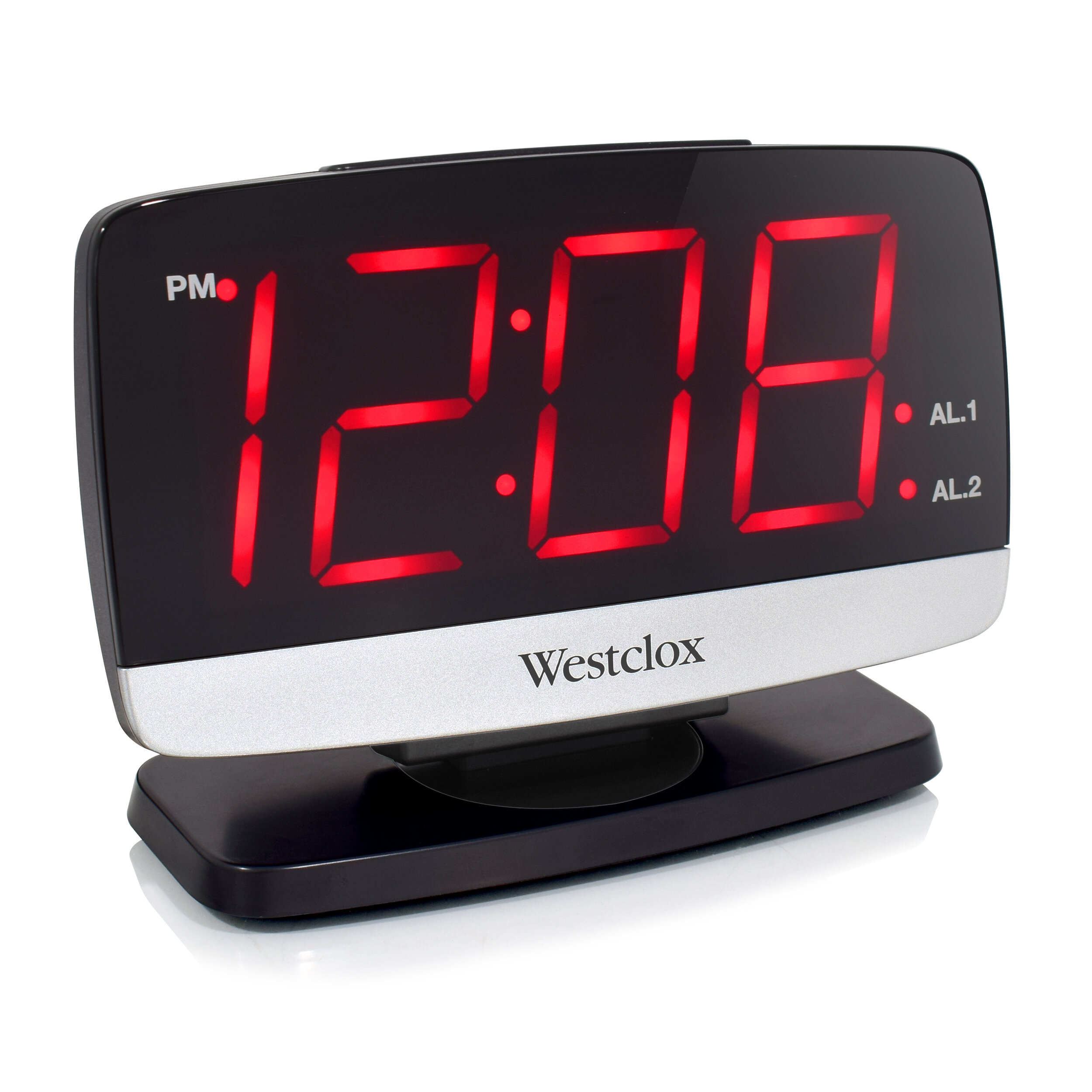 Westclox Digital Electric Tabletop Clock With Alarm In Black And Reviews Wayfair 1923