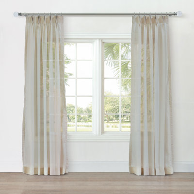 Sway Sheer Curtain Panel In Tan
