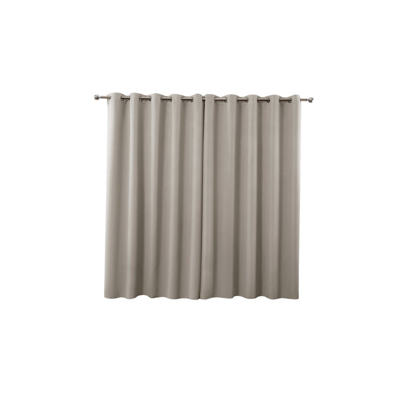 Averii Blackout Sliding Panel Pair, 117 W x 137 D cm, Natural