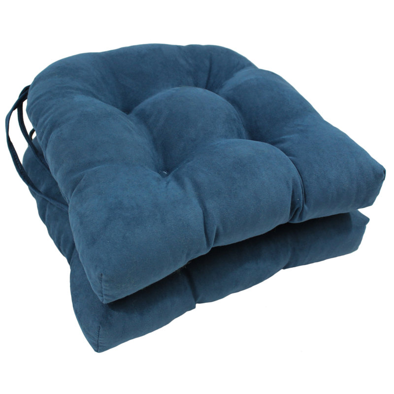 Outdoor 3.5'' Dining Chair Seat Cushion, Indigo