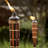 TIKI® Brand Easy Pour 4-Pack 60 Inch TIKI Torch Bamboo Brown