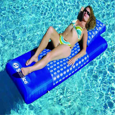 Matelas gonflable gonflable bleu gonflable flottant - 75 po
