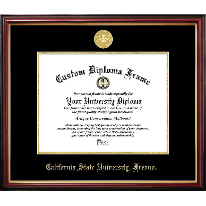 Cadre de diplôme Chico Petite de l'Université Cal State, L 11 po x H 8,5 po, NCAA Cal State University Chico