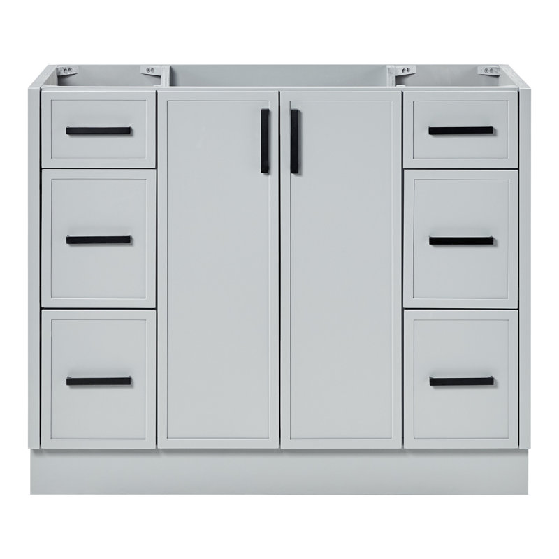 Base de meuble-lavabo simple 42 po Ariel Kelley, Gris