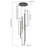 Birkner 7-Light Modern Chandelier Long Large Pendant for High Ceiling Hallway Staircase with Remote