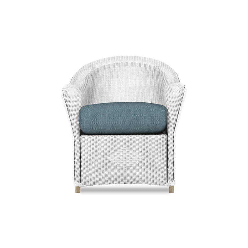 Reflections Outdoor Dining Armchair, Demo Oatmeal, White
