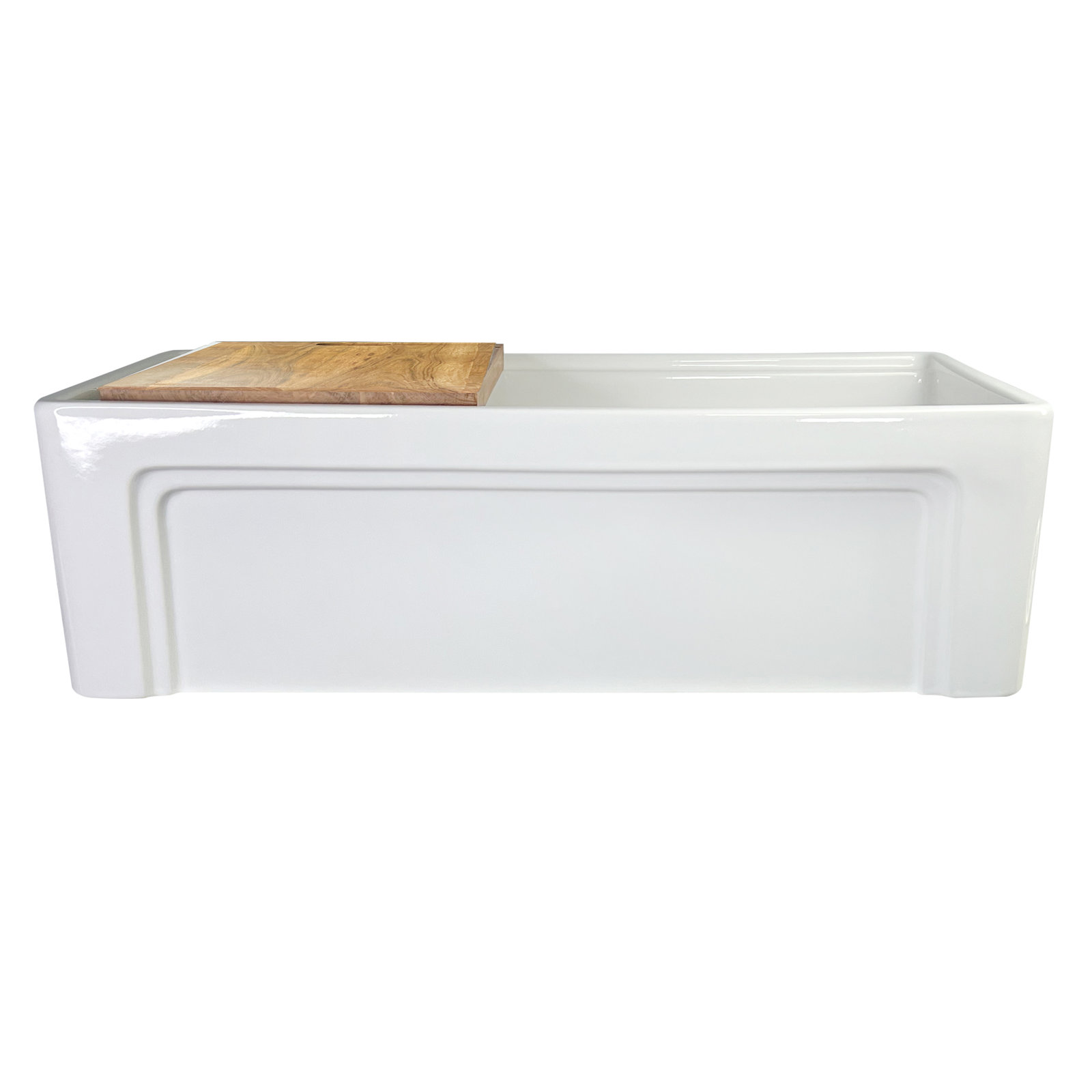 Pranav 33" L x 20" W Apron Kitchen Sink with Cutting Board