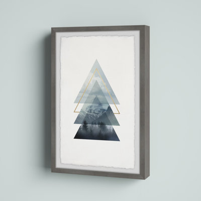 «Triangle Pines», reproduction encadrée