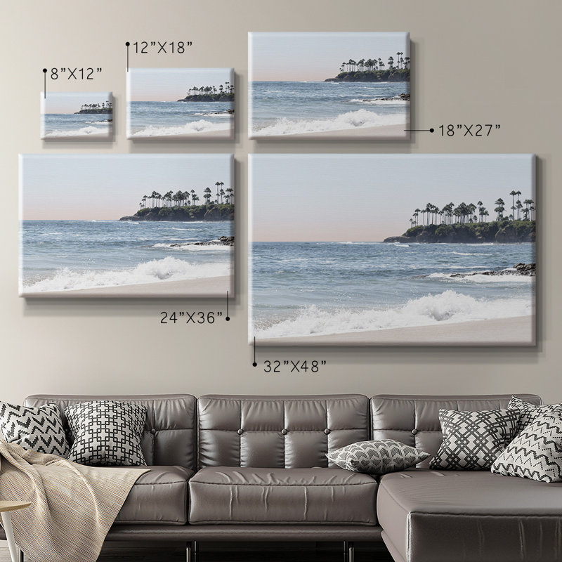 Distant Palms Premium Gallery Wrapped Canvas - Ready to Hang, 32" H x 48" W