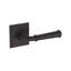 Dunsmoor Privacy Lever with Chamfered Square Rose in Matte Black-1672775517