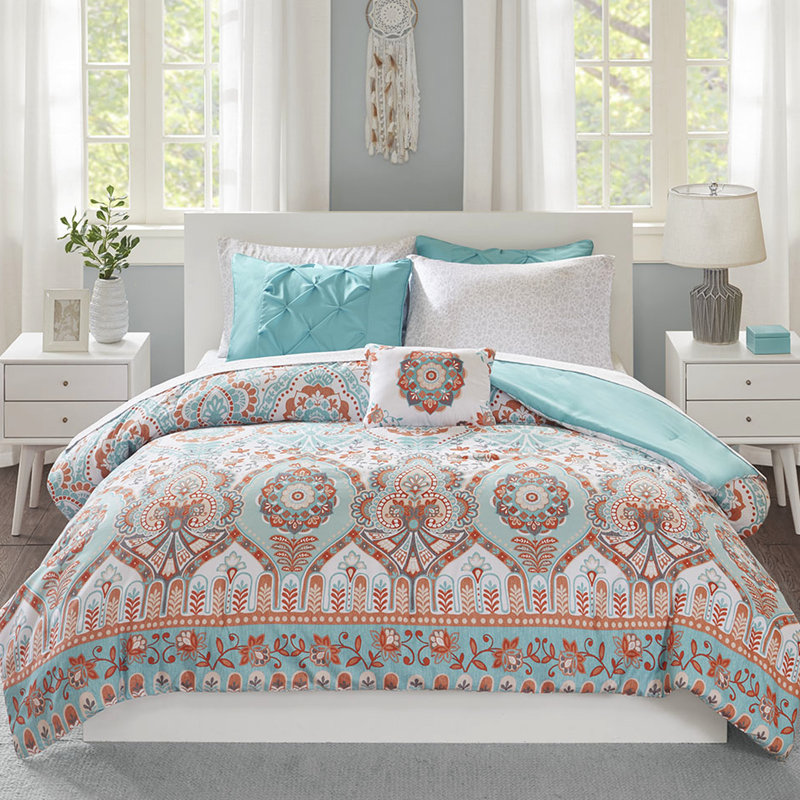 Queen Bedding With Sheets In Comforter - Ravishing, Queen Comforter + 7 Additional Pieces