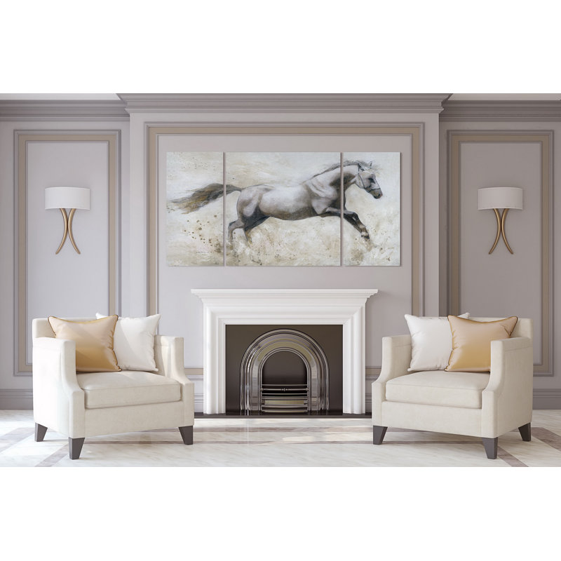 Gallop-multi-pièces sur toile tendue, H 40 po x l 80 po x P 1,5 po