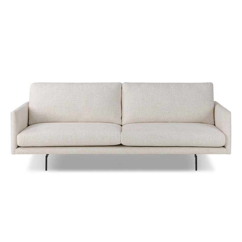 Canapé Melle - 87 po - Omari naturel, Mélange de polyester naturel Omari