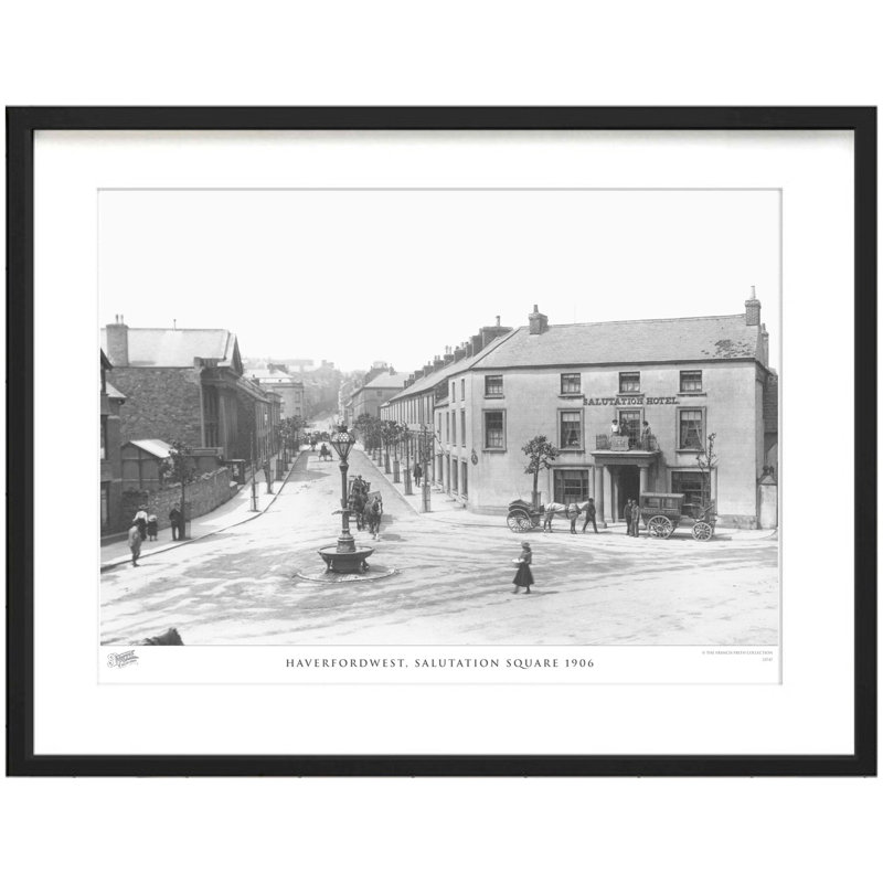 Haverfordwest, Salutation Square 1906 by Francis Frith - Single Picture Frame Print, 40cm H x 50cm W x 2.3cm D