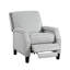 Fauteuil inclinable à dossier poussoir gris de style transitionnel en chenille gris 1 pièce