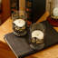 2 Piece Glass Metal Candlestick Set-1240678363