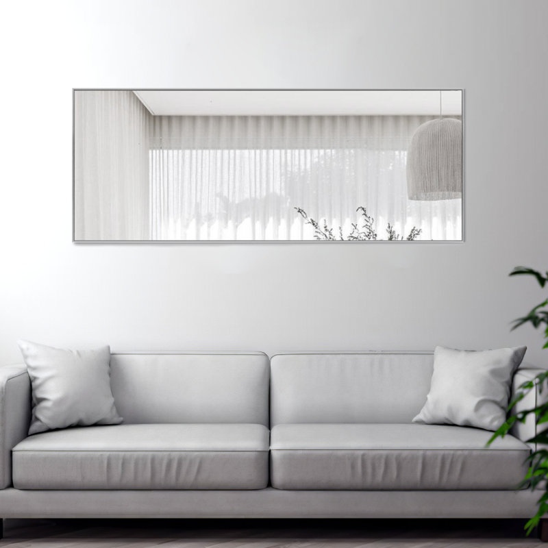 Miroir de salle de bain mural Talma, Gris clair, H 59 po x l 19 po