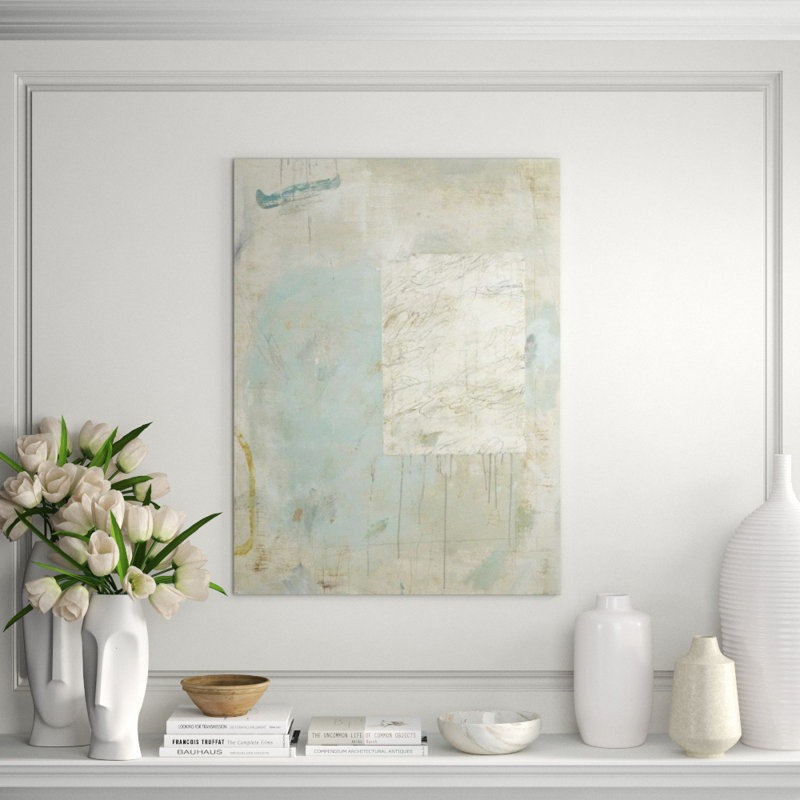 Winter Greens II Print by Sarah Atkinson, Glass Coat, 53" H x 40" W x 1.5" D