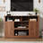 Farmhouse Tv Stand For 65 Inch Tv, Modern Entertainment Center For 55/60/65 Inch Tv, With 2 Doors And Storage Cabinets, Console Table And Media Furniture For Living Room, 55 Inch, Walnut-418567710