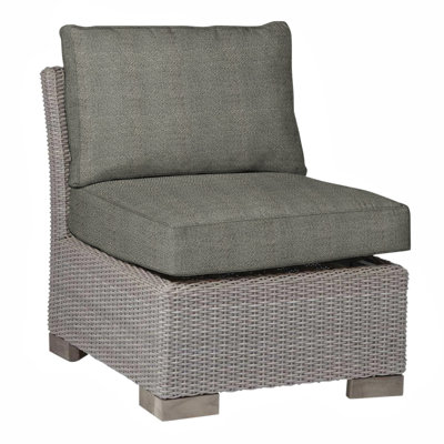 Fauteuil de chambre club tissé - Huître