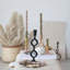 9" H Metal Tabletop Candlestick