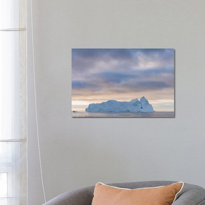 Ilulissat Icefjord Also Called Kangia Or Ilulissat Kangerlua At Disko Bay. by Martin Zwick - Wrapped Canvas Print