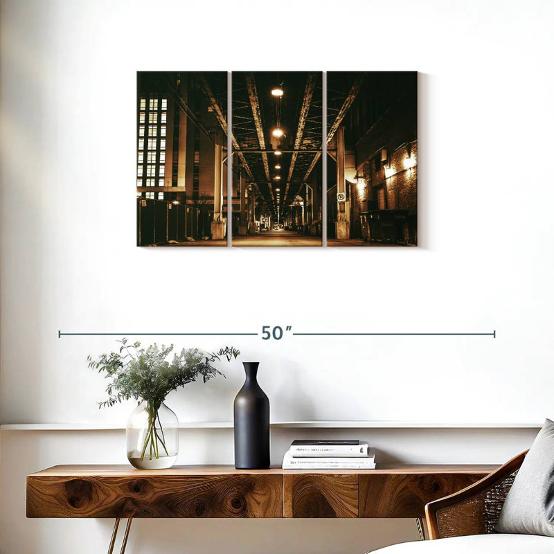 Mehar Chicago Train Bridge, 20" H x 33" W