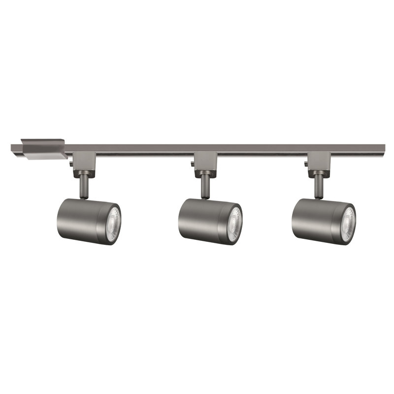 Charge 8010 Led 5-Color Temperature Selectable 3 Light Track Kit, Brushed Nickel, Brushed Nickel