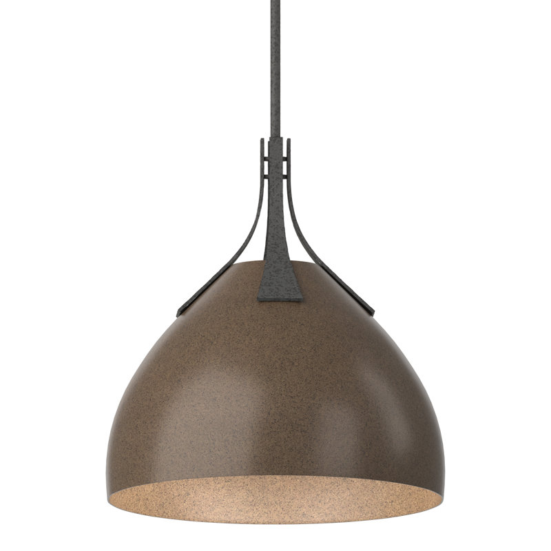 Summit 1 - Light Single Dome Pendant, Bronze, Natural Iron