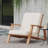 Club Chair Wood Adirondack Chair With Cusion-529444552