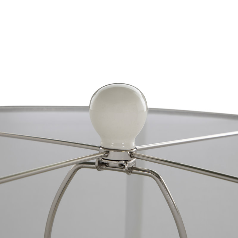 Liora Table Lamp, Blue Patterned Glaze
