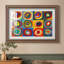 Étude des couleurs : Carrés à cercles concentriques, 1913 - Wassily Kandinsky - Estampe encadrée sur mesure-322087172-322087173-322087184