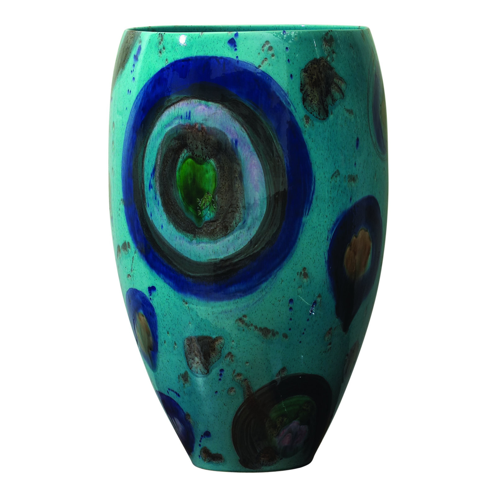 Global Views Spots Blue Vase - Thumbnail 2