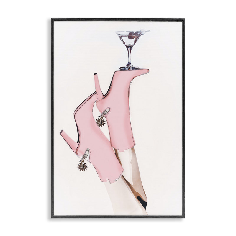 Martini, giclées, par Sophie 6, H 18 po x l 12 po, Giclée encadrée noir minuit